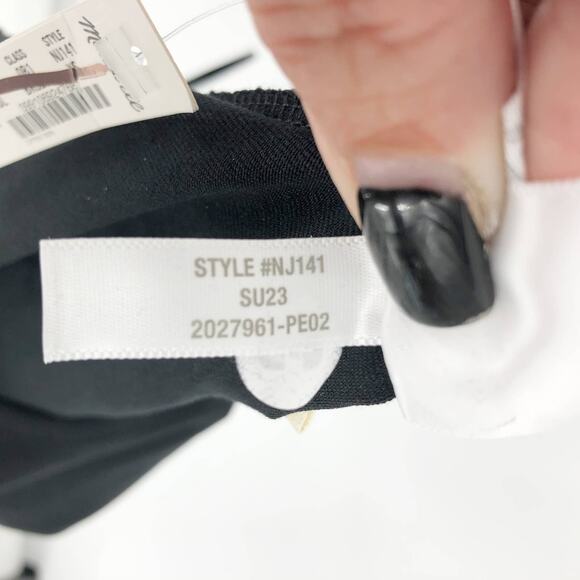 Madewell Womens Biker Unitard XS Black Sleeveless One Piece Fitted NJ141 NWT - Picture 12 of 12